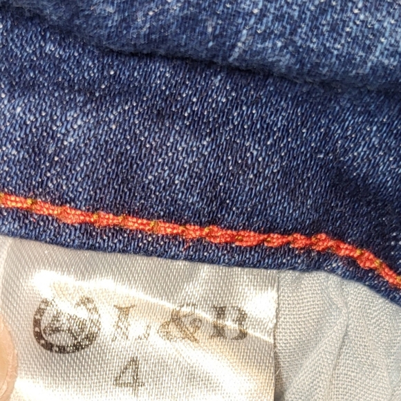 L&B (lucky and blessed) Junior girls blue denim Jeans Size 4 - Picture 5 of 8